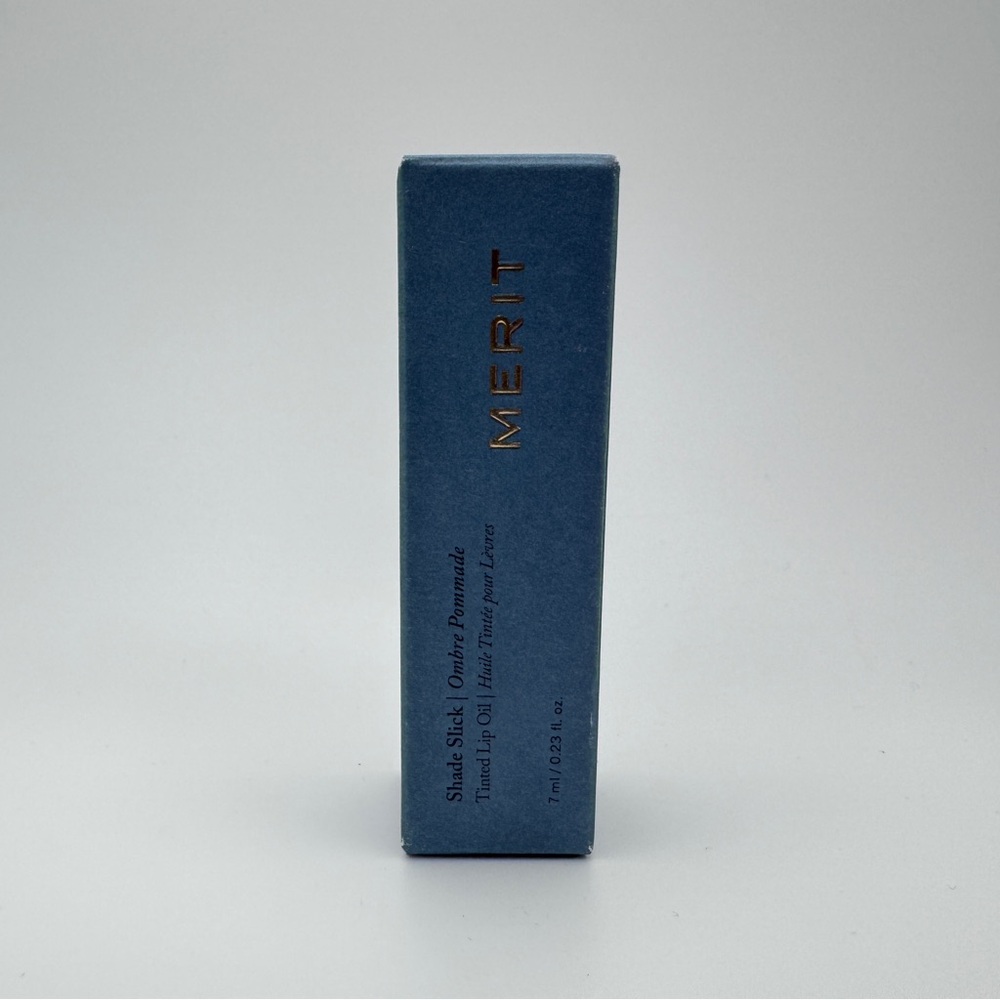 Merit Shade Slick Tinted Lip Oil AU NATUREL Full Size .23 oz NIB Lip Gloss - Picture 9 of 9